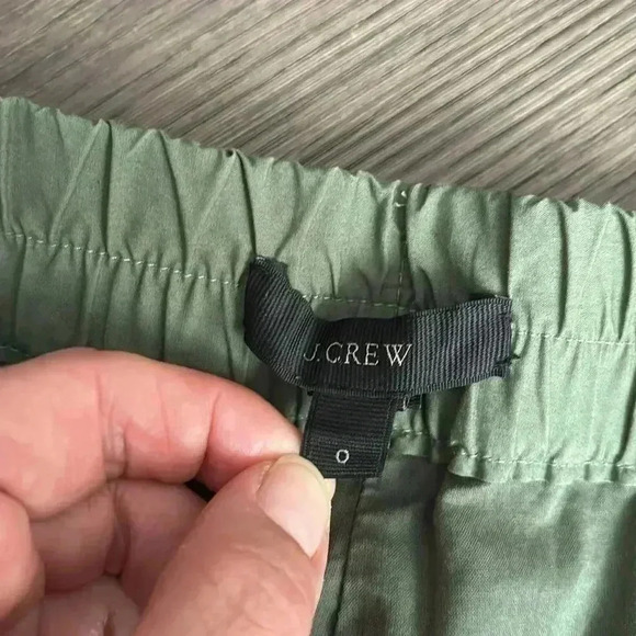 🔥J.Crew🔥 | Rory fern green crop wide leg tie waist pant - Picture 9 of 12